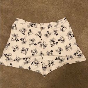 Steamboat Willie Mickey Mouse high waisted shorts